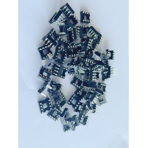 2.54mm 8 Pin IC Socket Connector Female Straight Pin Header PBT Insulation