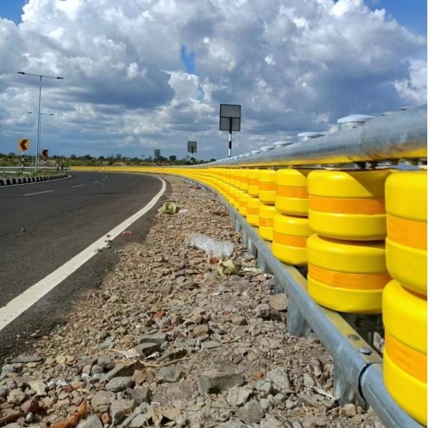 Quality Q235 Q345 EVA Foam Highway Safety Rotary Barrier for Roadway Protection and Control wholesale