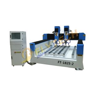 Cheap Heavy Duty CNC Router multiple heads Stone engraver machine with EPS instructurer for sale