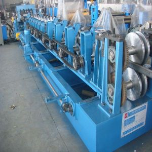 China Z Purlin Roll Forming Machine with Cr Bearing Steel 16 Groups Roller Station on sale