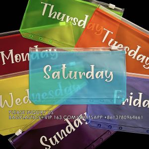 Cash Budget Envelopes For Budgeting Slider Zipper Binder Pouch Loose Leaf Bags