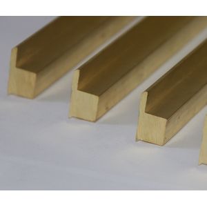Copper Zinc Alloy Extrusion Square Flat Bars Custom Metal Extruded Profiles