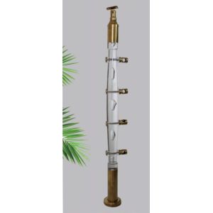 2024 Luxurious Interior Prefinished Crystal Pillar Balustrade Acrylic Baluster