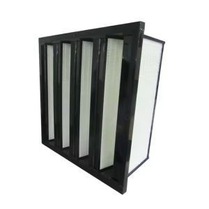Cheap Fiberglass Cotton Synthetic Fiber V Bank Compact Cell Filter H14 Efficiency OEM/ODM for sale