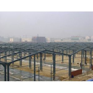 JIS , DIN Standard Poultry Farm Structure With H Section Column / Beam