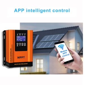 30 40 50 60 Amp Solar Panel Charger Controllers With WIFI mppt charge controller