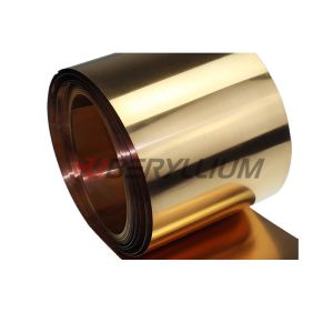 China astm C17500 Beryllium Copper Strips on Coil 0.3x30mm CuCo2Be DIN 2.1285 Aged on sale
