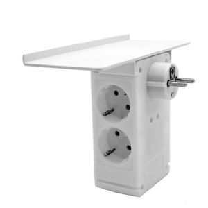 Wall Power Socket with Surge Protector ETL cETL Passed 4 Euro Outlets 2USB