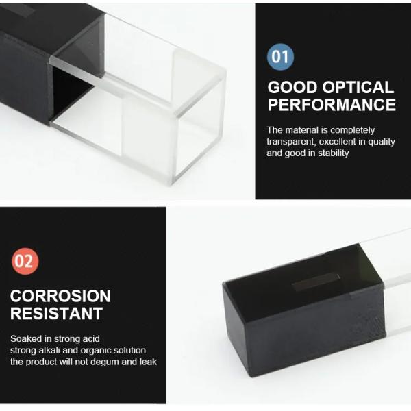 10mm Path Length Clear Quartz Flow Cell for Precise Refractive Index Measurements