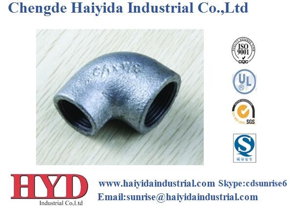 Quality ELBOW galvanized malleable iron pipe fitting cast iron UL factory wholesale