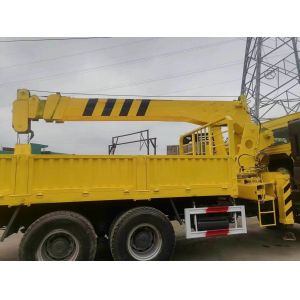 14 Ton Hydraulic Mobile Lorry Crane with Straight Boom and Customized Crane Jib