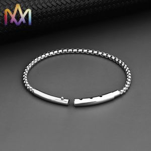 Hypoallergenic SS316L Men Punk Bracelet With Handmade Cuff Chain