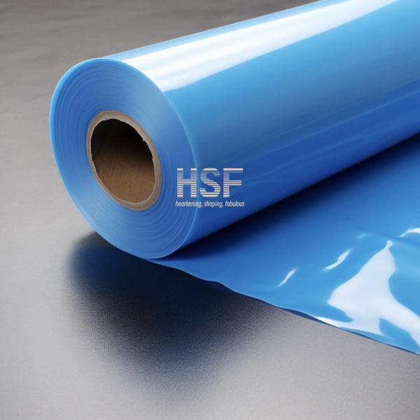 Quality 60 Micron Opaque Blue Coated PE Release Film Width Range Up To 2000mm wholesale