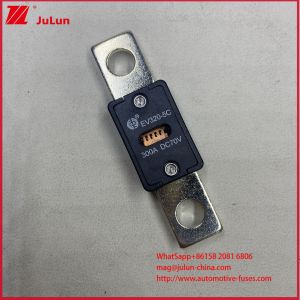 China 100A DC70V Cutting-Edge Electric Vehicle Fuse EV320-5C 5X 150A 300A DC70V Fast Charging with Ceramic Body Material and 6KA Maximum Breaking Current on sale