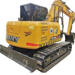 Sany 55 60 75 Excavator in Good Condition with Blade and Original Hydraulic Valve