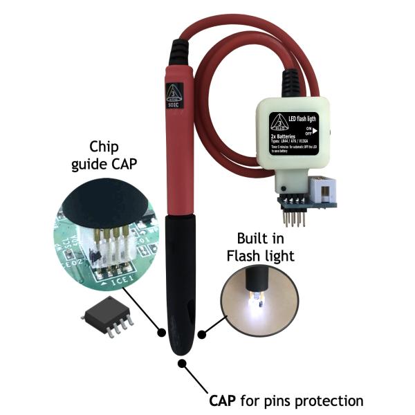 UPA CABLE SOIC-8 TO DIP-8 cable for EEPROM FLASH Debuging Data in circuit/on