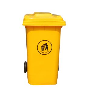 plastic dustbin waste bin plastic garbage bin 120l with wheels