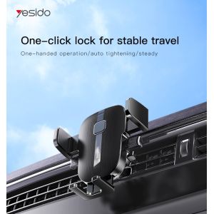 360 Rotating Car Phone Holder with Gravity Reaction for 4-7 Inch Phones -