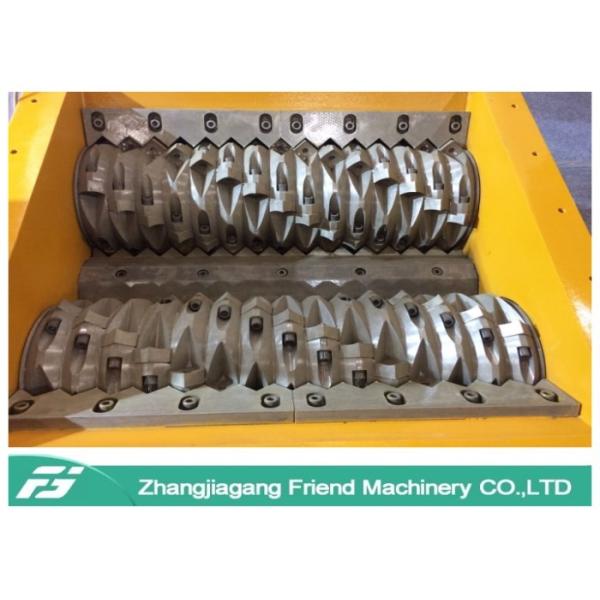 Quality Two Rotors Single Shaft Shredder , Rubber Recycling Plastic Shredder Machine wholesale