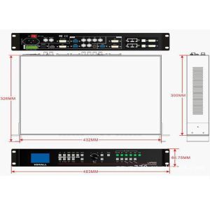 Full Color HDMI LED Display Accessories , LED Screen Video Processor For Rental
