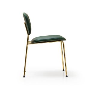 Elegant New Stackable Chairs , Green Olga Stackable Leather Chairs