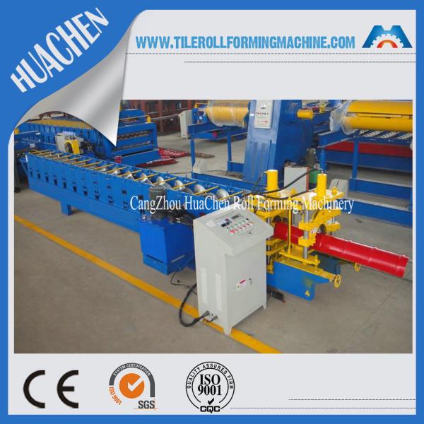 Quality Color Steel Glazed Ridge Cap Roll Forming Machine with PLC Computer Control to Europe wholesale