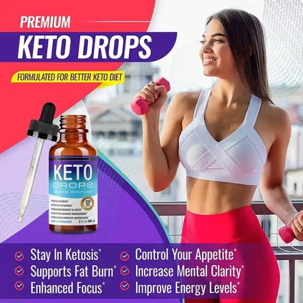 OEM Keto Drops Appetite Suppressant Weight Loss Organic Vegan BHB Keto Drops Liquid Promotes Skinny Speed Up Ketosis