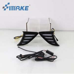 Daytime Running Led Lights With Yellow Turn Signal Lamp Fogr For Suzuki Ciaz