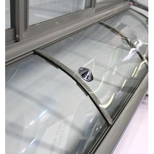 Stainless Steel Glass Push Pull Vertical Display Cabinet 3 Temperature