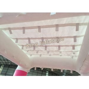 Custom 10*20 Feet Misting Inflatable Event Tent With Green And White Colors