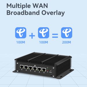 6 Ethernet Firewall Mini PC With Intel Core i5 1235U Processor And DDR4 RAM