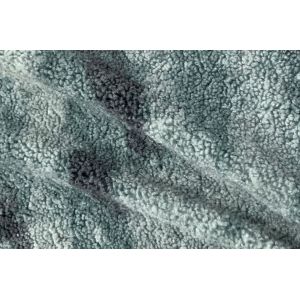 Jacquard Faux Sherpa Fabric Check Polyester Fur Patterned 460gsm