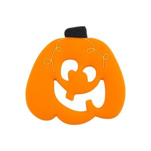 China Custom Silicone Baby Teether With Halloween Ghost Gingerbread Man Shape on sale