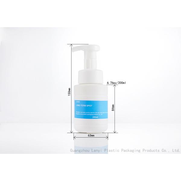 HDPE Facial Cleanser Snap 200ml Foam Pump Bottle