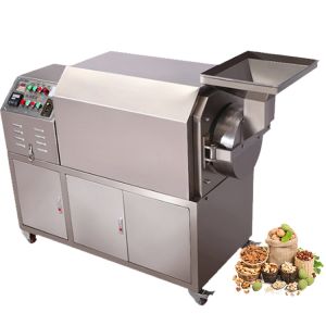 Continuous Type Roasting And Cooling Machine Sunflower Chestnut Roasted Machine Nuts And Grain Roasting Machine