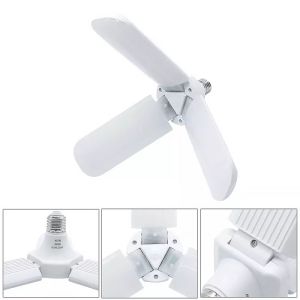 Deformable Foldable Blade LED Lights Bulb 3 Leaves 83.5x78x240mm