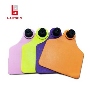 75mm Iso9001 Basf Tpu 860mhz Uhf Two Piece Tamperproof Animal Tag For Cattle Cow