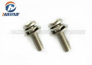China Cross Recessed Stainless Steel 304 316 Pan Head Screws and Washers on sale