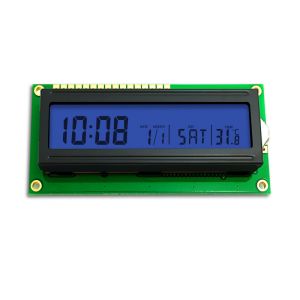 Custom 16x2 STN Transflective COB 7 Segment Monochrome LCD Screen Display