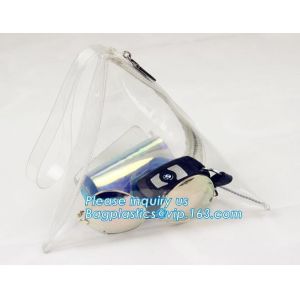 PVC women hologram bag hand clutches see through clear small chain ladies