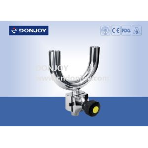 4 Inch SS 316L Manual Multi port Sanitary Diaphragm Valve U - B Tee Type with