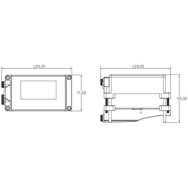 DN15 DN20 DN25 DN32 DN40 Clamp On Non Contact Ultrasonic Flow Meter for Water and oil
