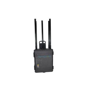 5 Antennas 150w Portable Manpack Jammer Waterproof Case With Customized Frequency