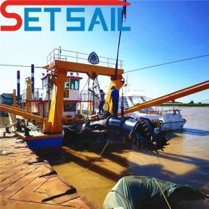298 Kw Auxiliary Engine Power 22 Inch Cutter Suction Sand Dredger with Water