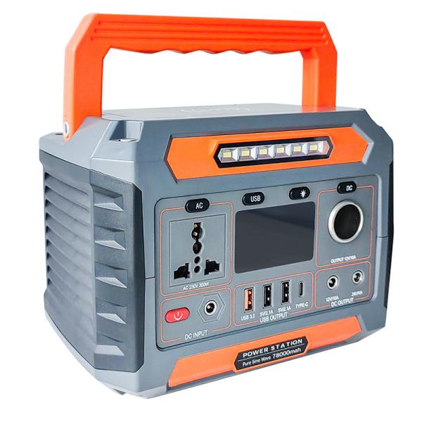 Avcon 300W Portable Solar Power Station Mobile Backup Emergency EU Plug for Car