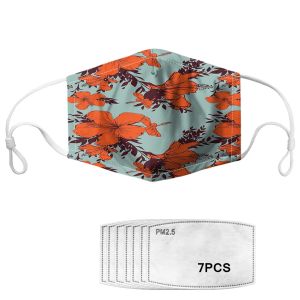 Floral Printing Reusable Face Mask For Virus Protection