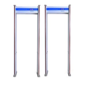 8 Zones Walk Through Metal Detector Humanoid Alarm Indicator Door Frame Light