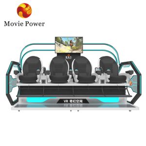 2.5kw Virtual Reality Roller Coaster Simulator 4 Seats 9D VR Cinema Space