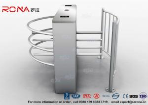 China DC 24V Brush Motor Waist High Turnstile , Automatic Systems Turnstiles CE Approved on sale