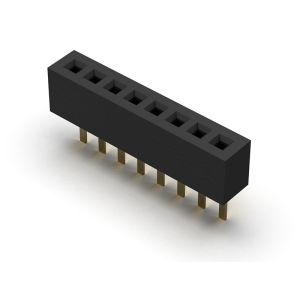 Female Header Connector 1.00mm Single Row Straight Type 1*2PIN To 1*40PIN H=2